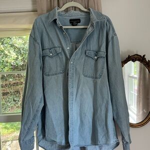 Vintage Light Blue Denim Shirt